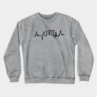 Book Heartbeat Crewneck Sweatshirt